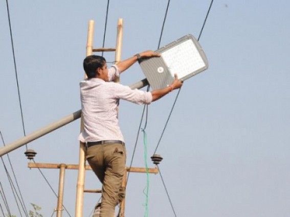 LED Street light in Agartala: First phase work completed  